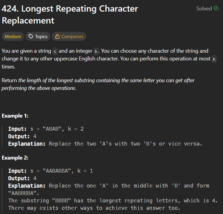 Longest Repeating Character Replacement – Sliding Window Explained ...